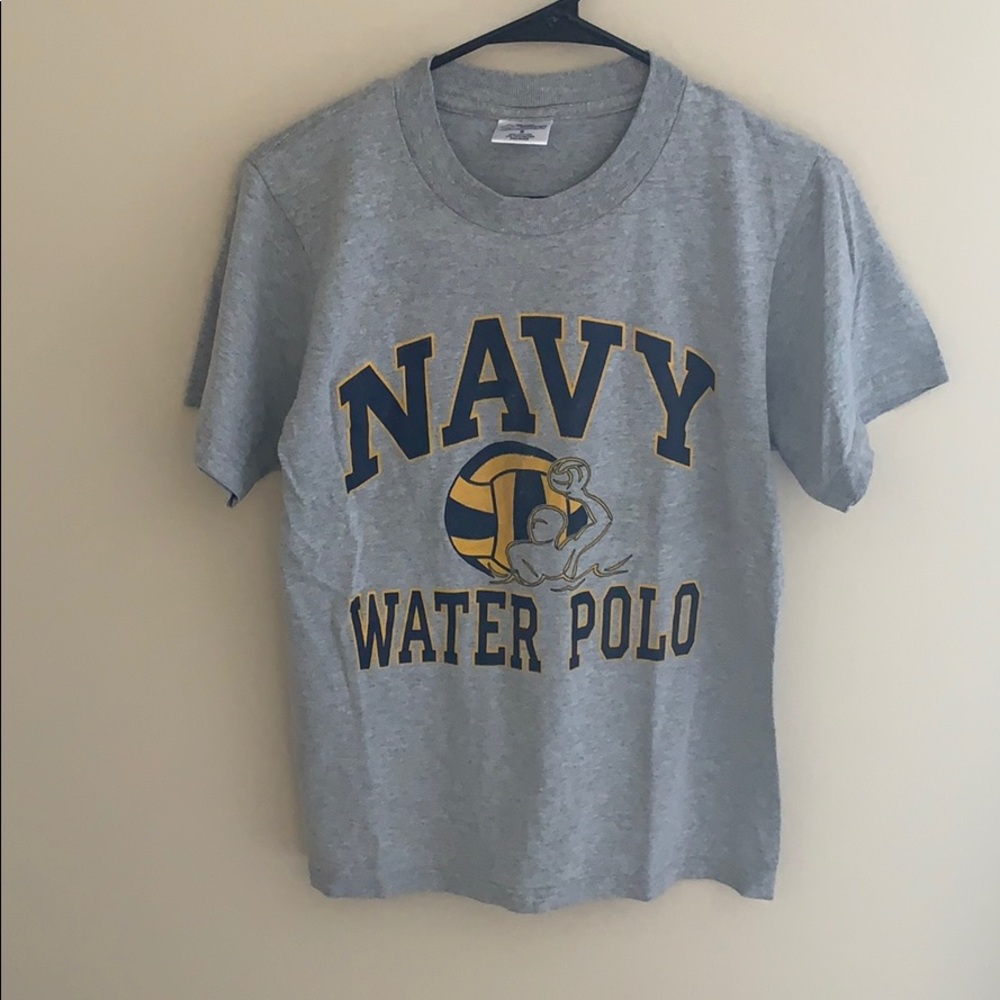 Grey Navy (Naval Academy) Water Polo T-shirt Sz. S